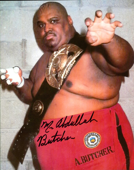 Abdullah the Butcher signed 11x14 Photo