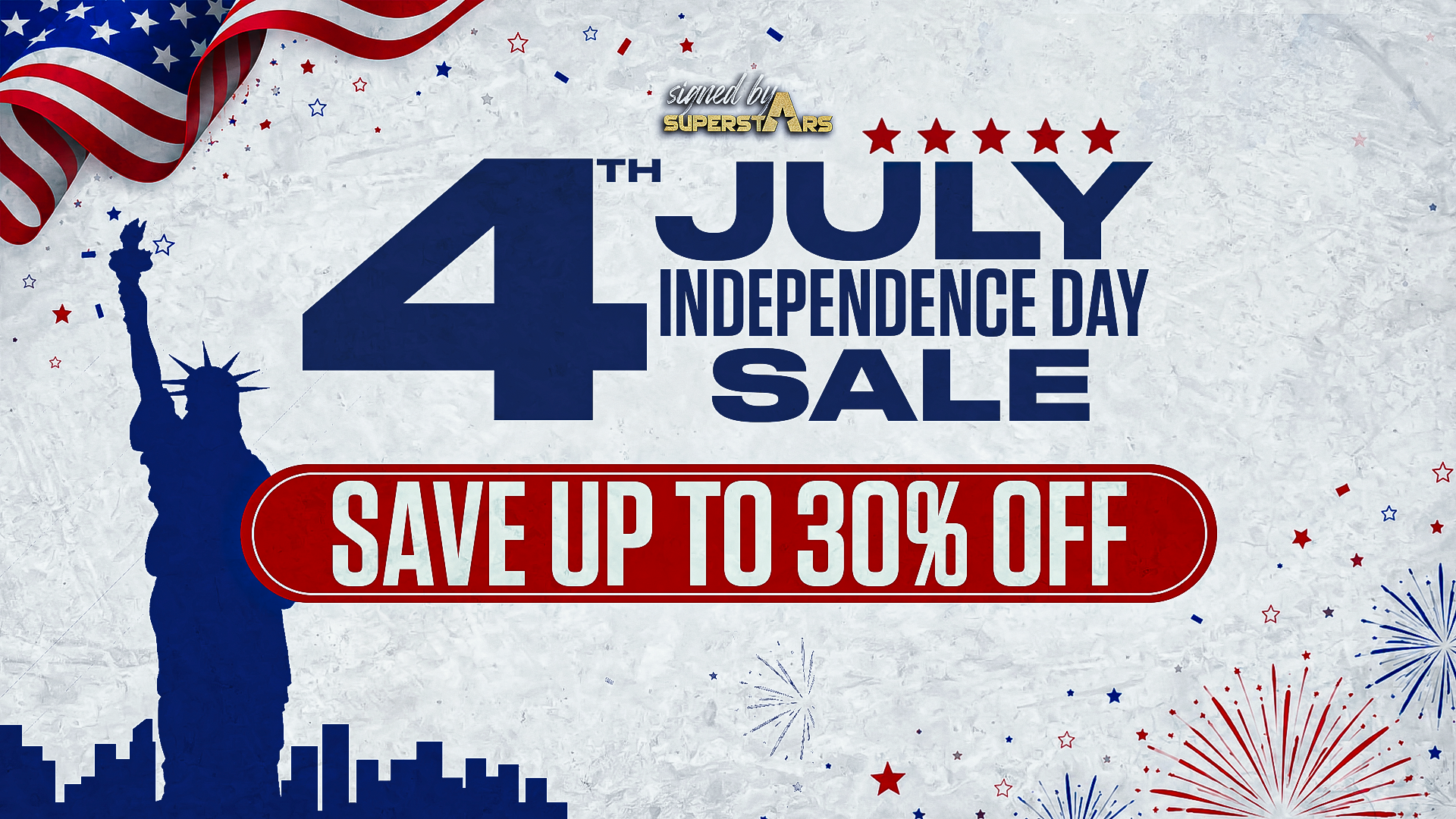 Signed By Superstars 4th of July Weekend Sale!