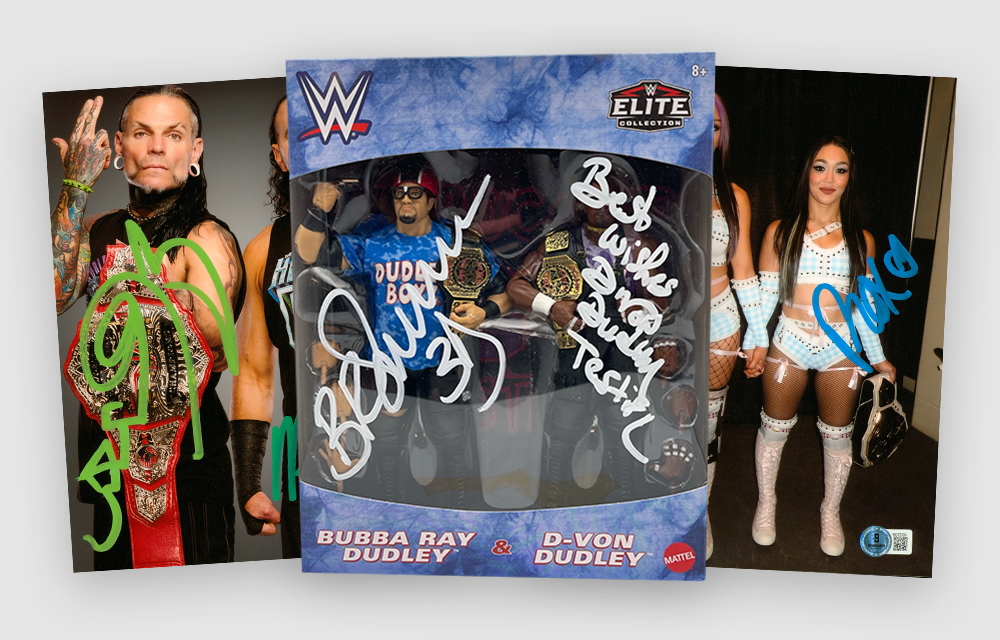 ジョニー・ガルガノとキャンディス・レラエの直筆サイン入り 8x10 写真