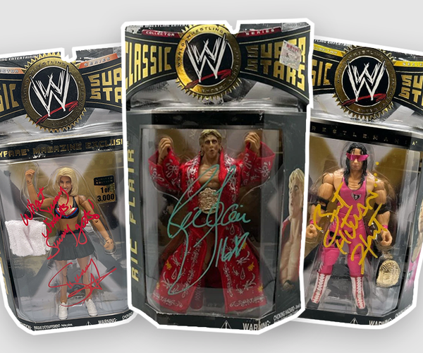 Signed WWE Jakks Classic Superstars Action Figures – Signed By Superstars
