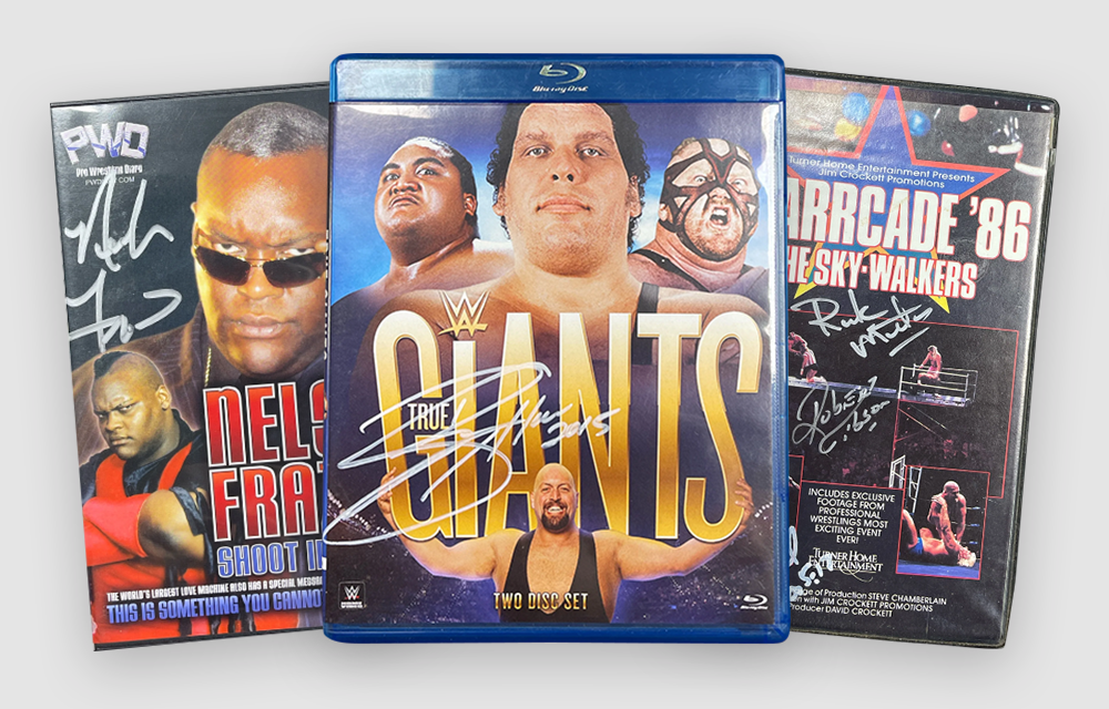 Signed Wrestling Video & Audio Media – Signed By Superstars