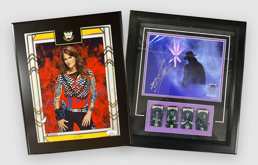 Signed Wrestling Wall Frames & Plaques – Signed By Superstars