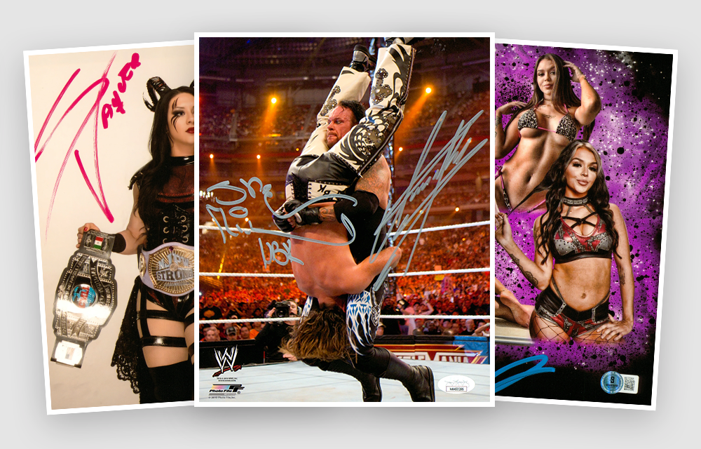 赤い怪物　ケイン　直筆サイン色紙（WWEスーパースター　外国人プロレスラー） Third Party Certified – Signed By Superstars