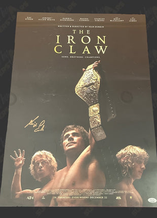 Kevin Von Erich signed Iron Claw 18x24 Movie Poster (w/ Beckett)