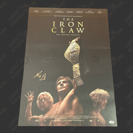 Kevin Von Erich signed Iron Claw 18x24 Movie Poster (w/ Beckett)