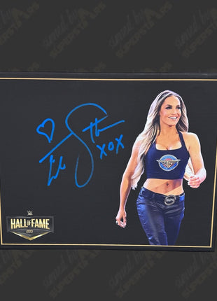 Trish Stratus signed 11x14 Printed Canvas