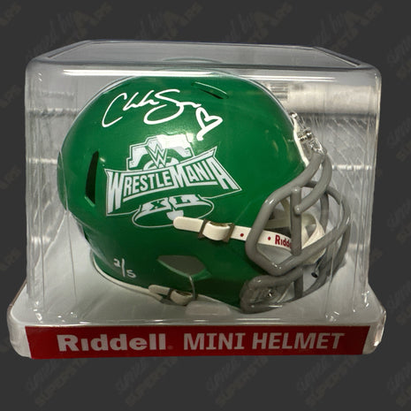 Chelsea Green signed WWE Wrestlemania 40 Mini Helmet (w/ Fanatics)