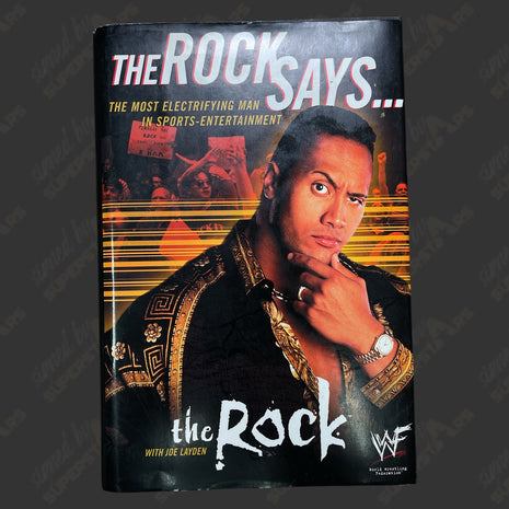 The Rock signed Rock Says Autobiography Book (w/ JSA)