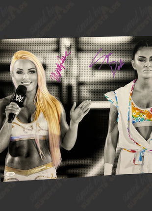 Sonya Deville & Mandy Rose signed 16x20 Photo (w/ JSA)
