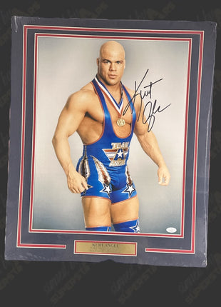 Kurt Angle signed 20x24 Matted Photo (w/ JSA)