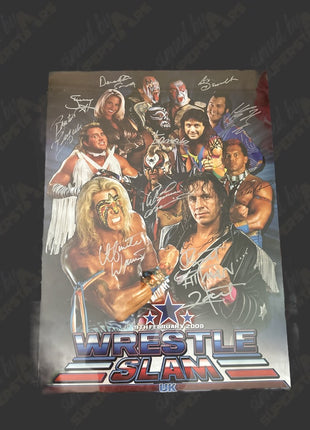 Multi-signed WrestleSlam 1- 24x32 Event Poster