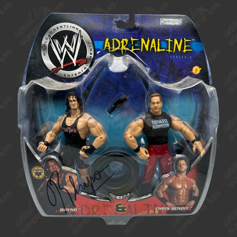 Rhino signed WWE Adrenaline Action Figure 2pack