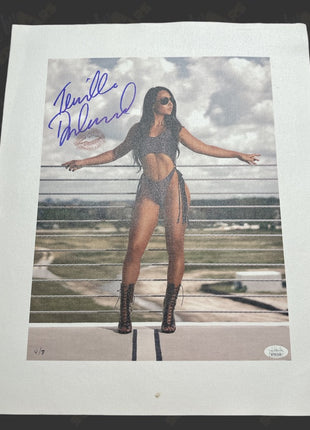 Tenille Dashwood signed & kissed 16x20 Canvas (w/ JSA)