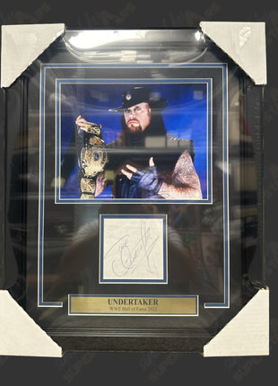 Undertaker signed Framed Plaque