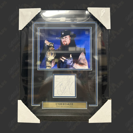 Undertaker signed Framed Plaque