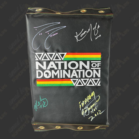 Nation of Domination - Mark Henry, D-Lo Brown, Kama & Faarooq multi signed Turnbuckle Pad