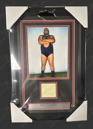 Paul Vachon signed Framed Plaque