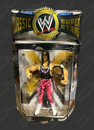 Bret Hart signed WWE Classic Superstars Action Figure (w/ Beckett)