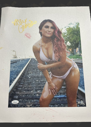 Alex Garcia signed & kissed 16x20 Canvas (w/ JSA)