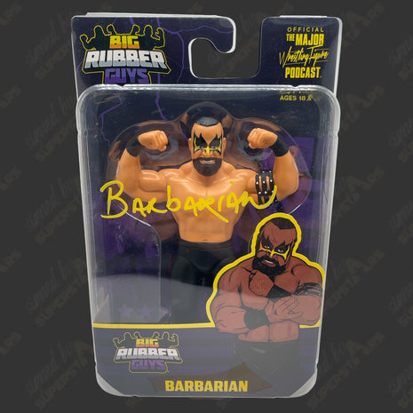 Barbarian signed Big Rubber Guys Action Figure (w/ JSA)