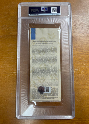 Kurt Angle signed Atlanta 1996 Olympics Sec 329R Row 5 Ticket Stub (w/ PSA)