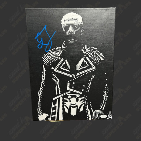 Cody Rhodes signed 12x16 Hand Painted Canvas Art (w/ JSA)