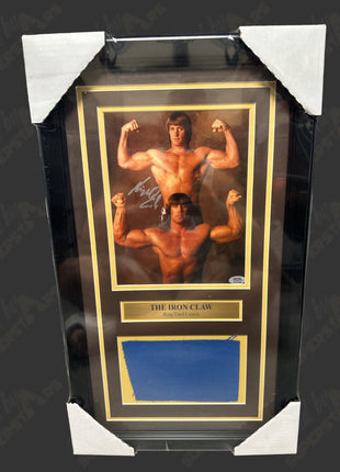 Kevin Von Erich signed 14x21 Framed Plaque (w/ PSA)