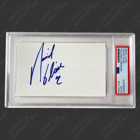 David Flair signed Index Card (w/ PSA)