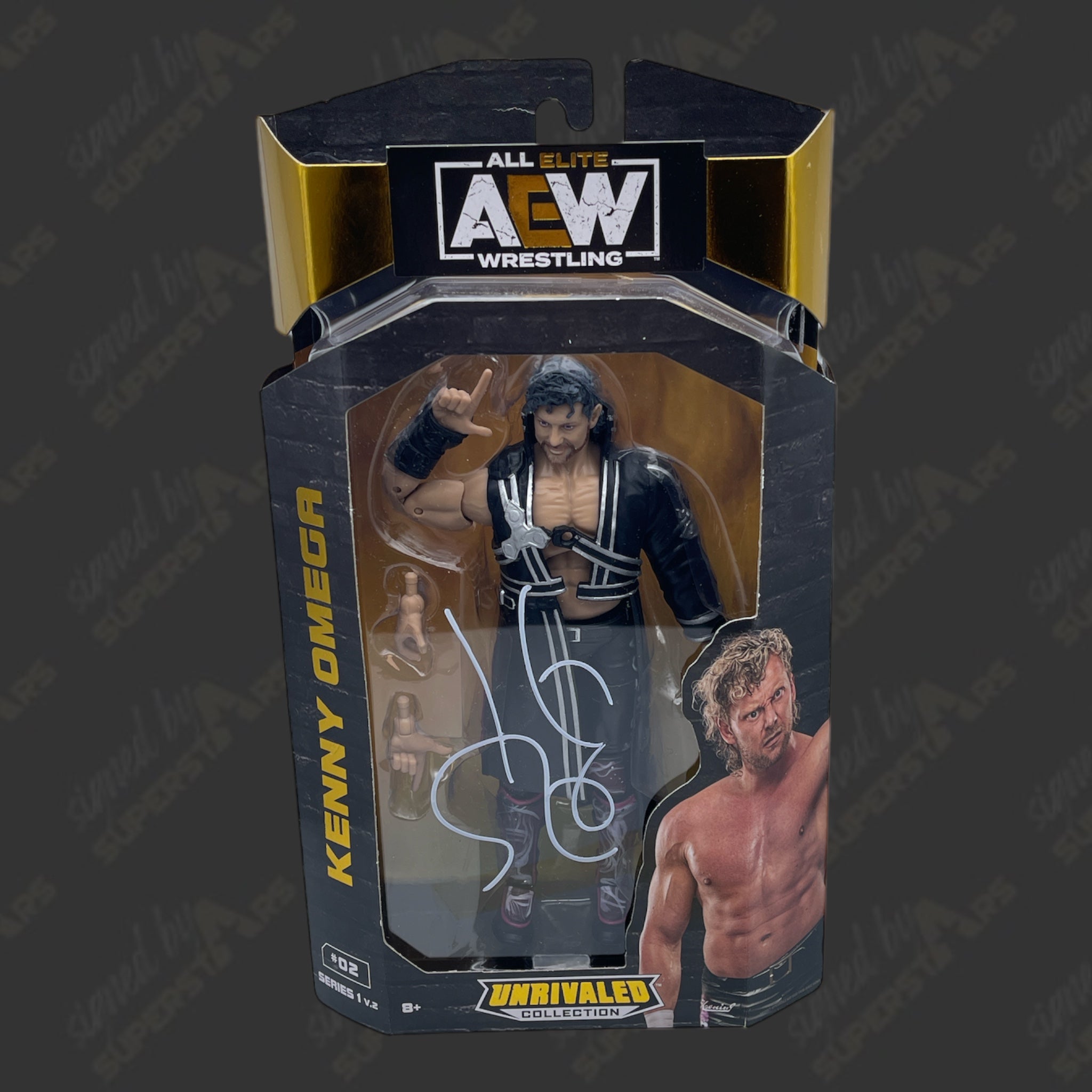 Kenny Omega signed AEW Unrivaled Series 1 V.2 Action Figure w