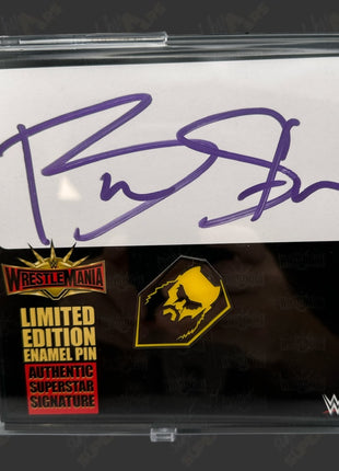 Braun Strowman signed WWE Wrestlemania 35 Limited Edition Pin