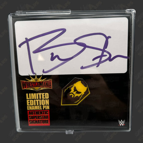Braun Strowman signed WWE Wrestlemania 35 Limited Edition Pin