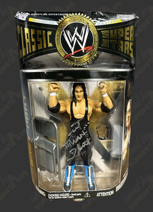 Bret Hart signed WWE Classic Superstars Action Figure (w/ Beckett)