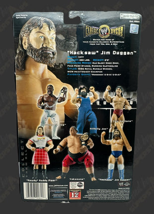 Hacksaw Jim Duggan signed WWE Jakks Classic Superstars Action Figure