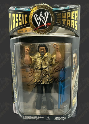 Captain Lou Albano signed WWE Jakks Classic Superstars Action Figure
