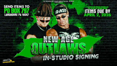 New Age Outlaws - Mail In Your Item (4/2/26 In-studio Signing)