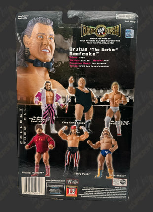 Brutus Beefcake signed WWE Jakks Classic Superstars Action Figure