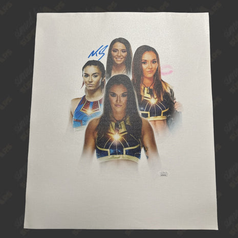 Tegan Nox signed & kissed 16x20 Canvas (w/ JSA)