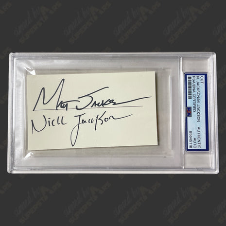 Young Bucks - Nick Jackson & Matt Jackson dual signed Cut (w/ PSA)