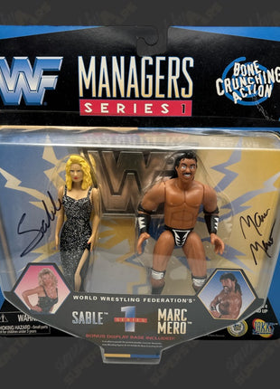 Sable & Marc Mero dual signed WWF Jakks Manager Series 1 Action Figure