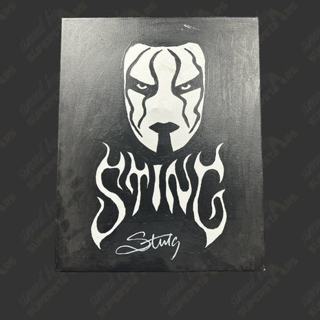 Sting firmó 16x20 Arte en lienzo pintado a mano