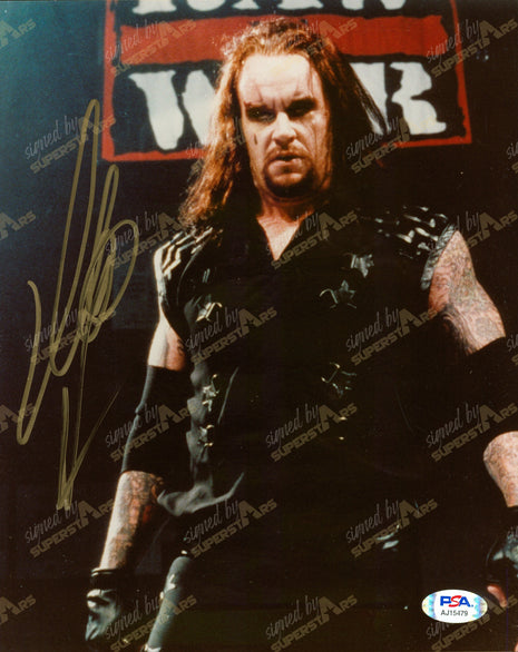 Undertaker signed 8x10 Photo (w/ PSA)