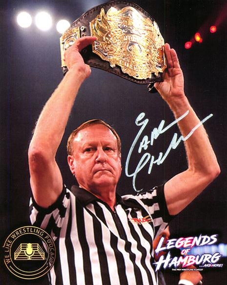 Earl Hebner signed 8x10 Photo