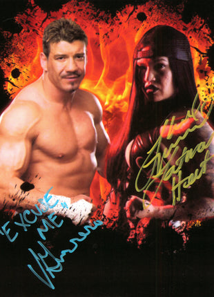 Shaul Guerrero & Vickie Guerrero dual signed 8x10 Photo