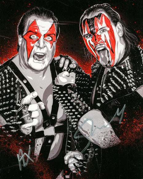 Demolition - Ax and Smash dual signed 8x10 Photo