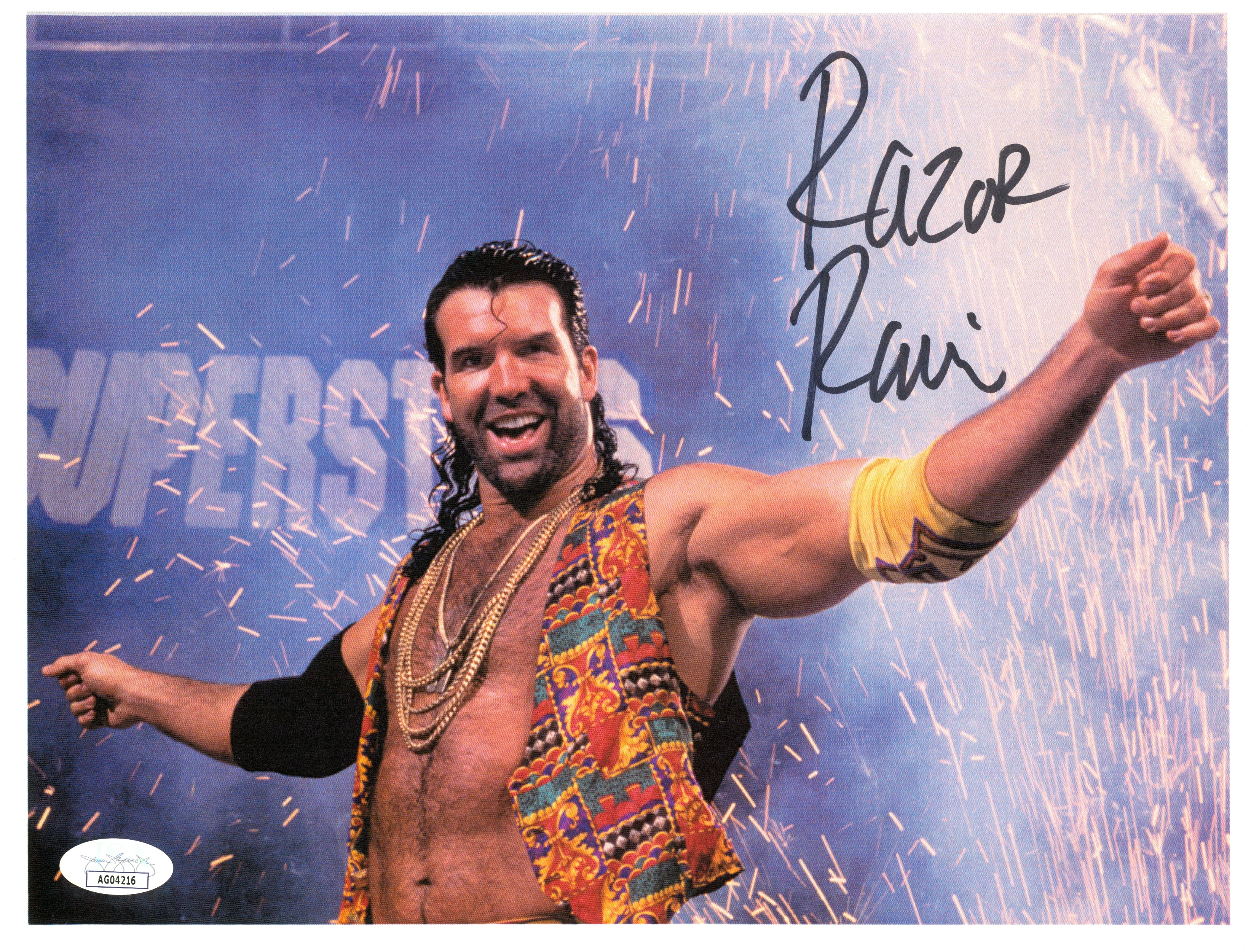 Razor Ramon Signature Razor Ramon signed 8x10 Photo (w/ JSA) – Signed By Superstars