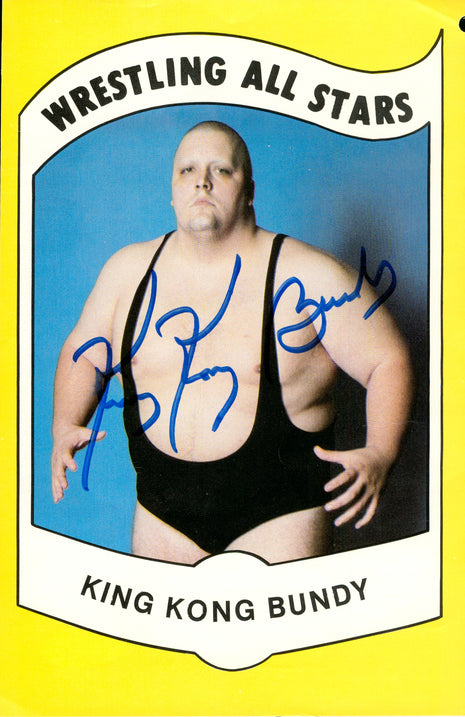 King Kong Bundy signed Photo (w/ JSA)