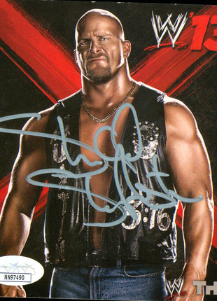 Stone Cold Steve Austin signed Video Game Insert (w/ JSA)