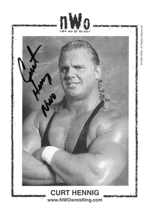 Curt Hennig signed 8x10 Photo (w/ JSA)