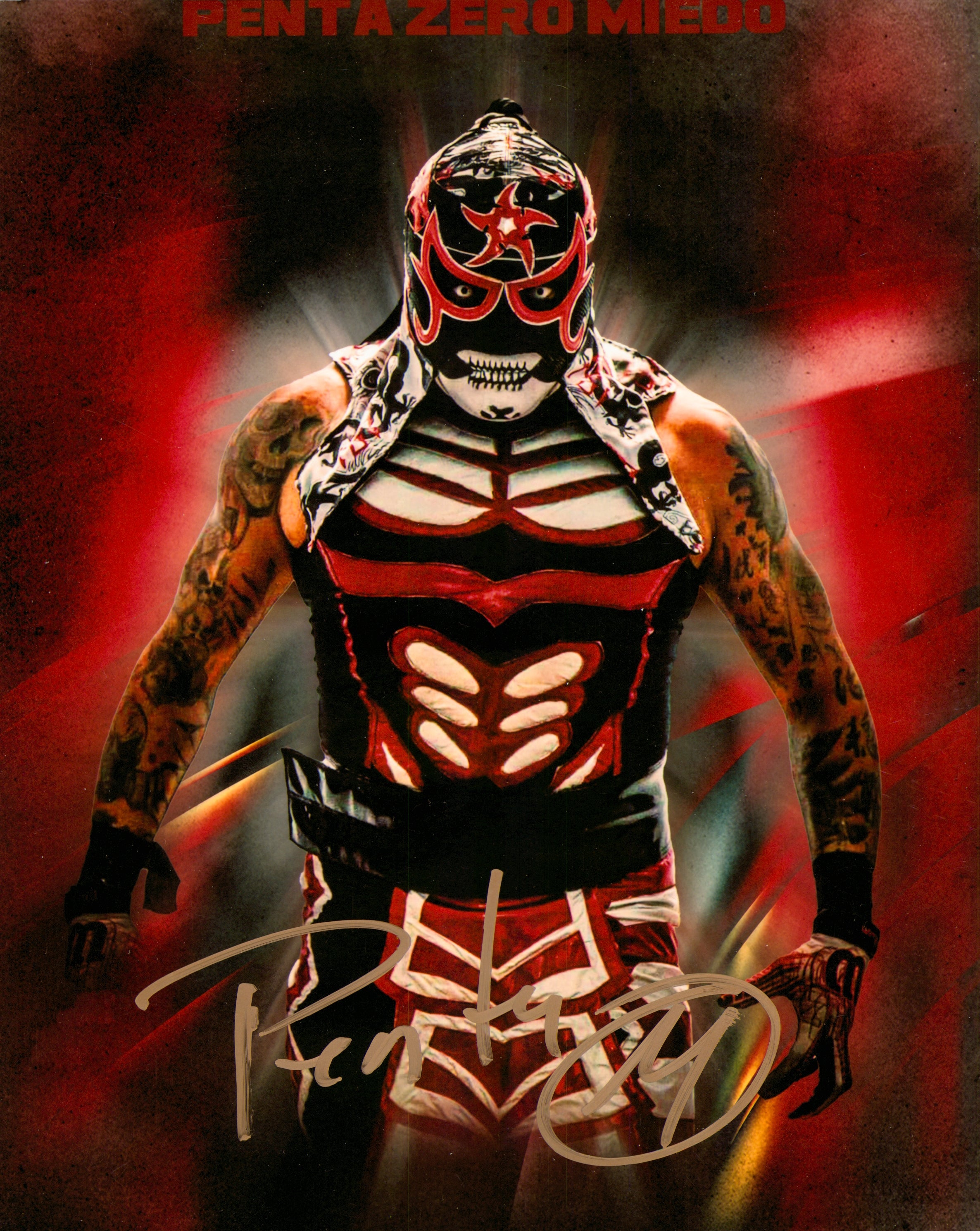 Penta El Zero Miedo signed 8x10 Photo – Signed By Superstars Penta El Zero Miedo signed 8x10 Photo – Signed By Superstars