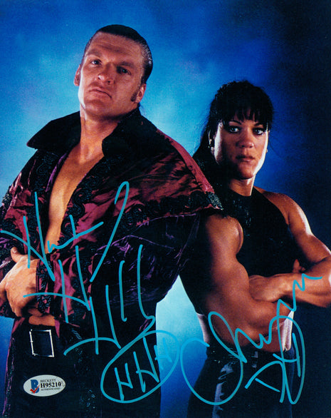 Triple H & Chyna dual signed 8x10 Photo (w/ Beckett)